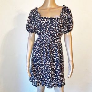 NWT Who What Wear leopard print dress SZ XS